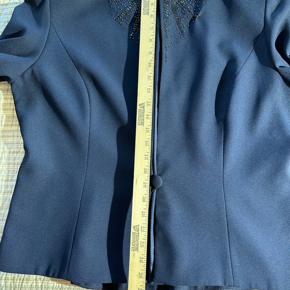 Karen Miller New York Navy Dress With Matching Jacket, Size 18 - Picture 14 of 16